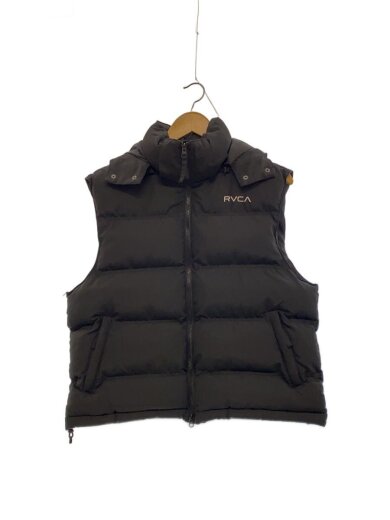 商品画像：ダウンベスト/S/ナイロン/BLK/無地 1