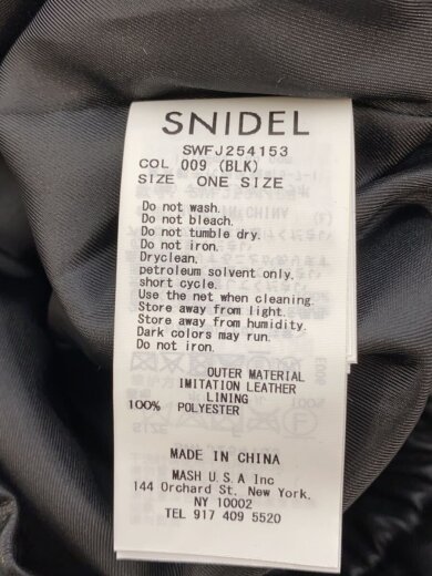 商品画像：ジャケット/one/ポリエステル/BLK/SWFJ254153 4