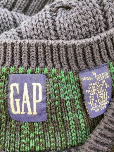 商品画像：OLD GAP/チルデンニット/ニット・セーター(厚手)/S/コットン/NVY 3
