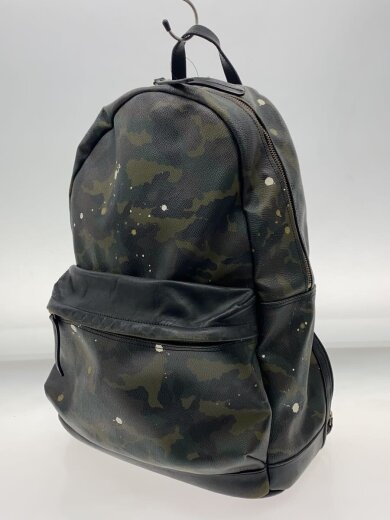 画像：Gentil Banditリュック/レザー/KHK/カモフラ2