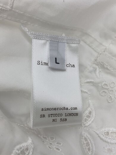 商品画像：BEADED RELAXED SHORT SLEEVE SHIRT/半袖シャツ/L/コットン/ホワイト// 4