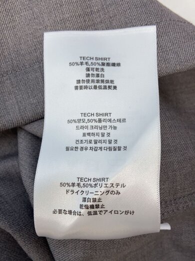 商品画像：Tech Shirts 半袖シャツ/L/ウール/GRY/OCM1OS05AWO001095// 5