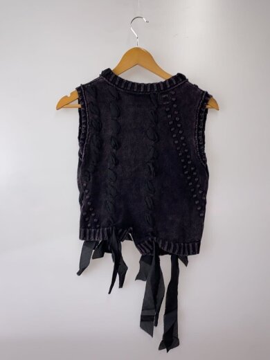 商品画像：Ribbon Stitch Knit Vest/ニットベスト/FREE/コットン/GRY/212523658// 2