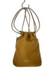 TOMORROWLAND別注/巾着ショルダーバッグ/ショルダーバッグ/レザー/YLW