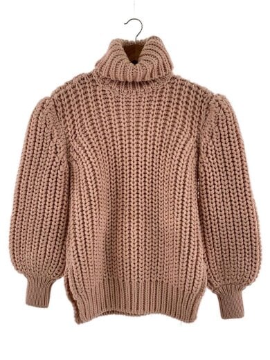 商品画像：ニット・セーター(厚手)/36/ウール/PNK/12CPF-20-1452/首回り汚れ/フロント汚れ 1