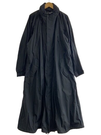 商品画像：コート/3/ポリエステル/BLK/無地/me93fa162/パラシュートコート 1