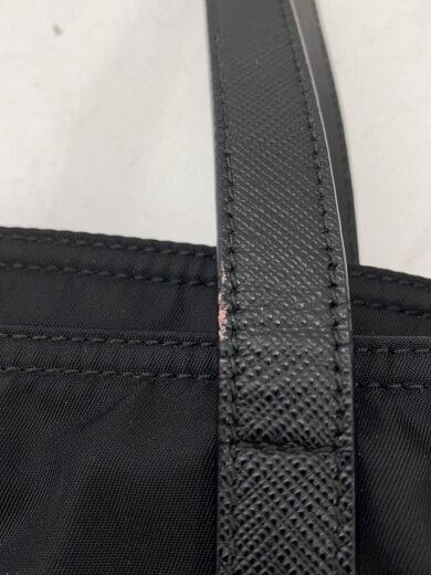 商品画像：トートバッグ/ナイロン/BLK/無地/ピンク色の汚れ有/RE-NYLON/持ち手はがれ 9