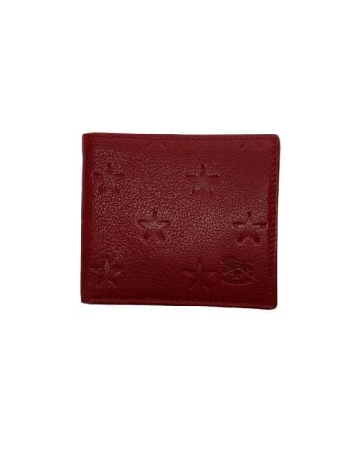 商品画像：2つ折り財布/レザー/RED/レディース/星柄 1