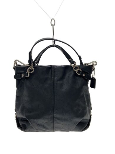 商品画像：ショルダーバッグ_パフォレイテッド_シグネチャー/レザー/BLK 1