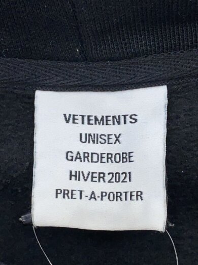 商品画像：パーカー/S/コットン/BLK/無地// 3