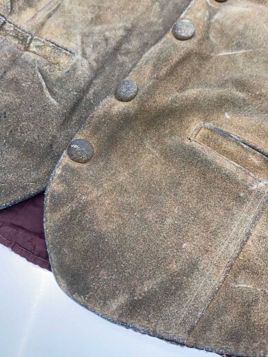 商品画像：ジレベスト/42/レザー/CML/無地 5