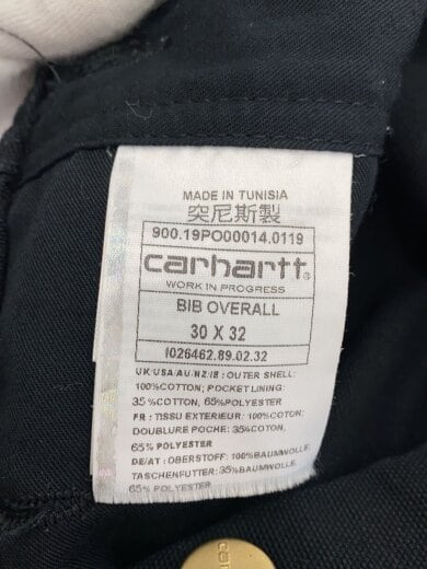 商品画像：CARHARTT WIP BIB OVERALL I02/30/--/BLK/I026462 5