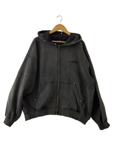 商品画像：ジップパーカー/L/コットン/GRY 1