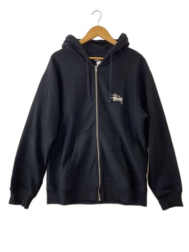 商品画像：ジップパーカー/M/コットン/BLK 1