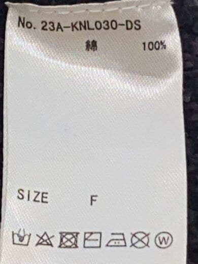 商品画像：ニット・セーター(厚手)/FREE/コットン/BLK/無地/23A-KNL030-DS// 4