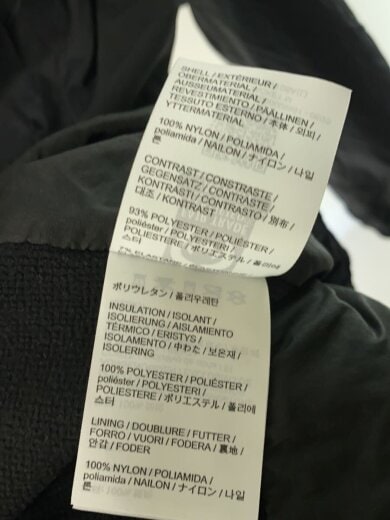 商品画像：ダウンジャケット/L/ナイロン/BLK/無地/X000009561 4