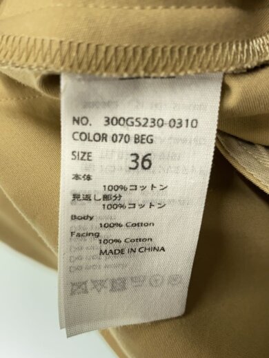 商品画像：コート/36/コットン/BEG/300GS230-0310 4