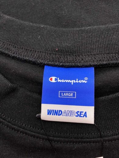 商品画像：Tシャツ/L/コットン/BLK/無地/c8-b373// 3