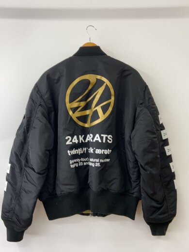 商品画像：フライトジャケット/XL/ナイロン/BLK/無地 2