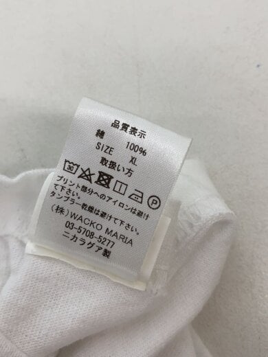 商品画像：Tシャツ/XL/コットン/WHT/プリント/03-5708-5277 3