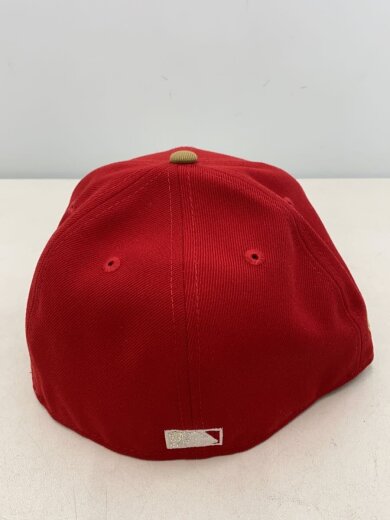 商品画像：キャップ/7 3/8/コットン/RED/メンズ 3