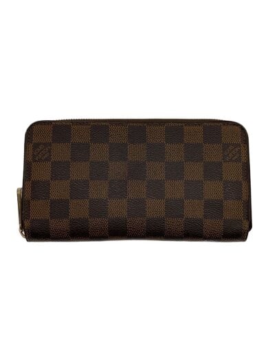 商品画像：1)ジッピー・ウォレット_ダミエ・エベヌ/PVC/BRW/総柄/メンズ// 1