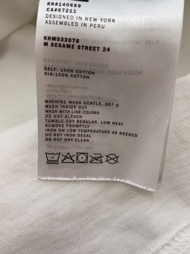 商品画像：Tシャツ/XS/コットン/WHT/プリント/KHM033076// 4