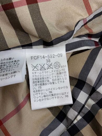 画像：BURBERRY BLUE LABELダウンジャケット/38/ポリエステル/BLK/FCF14-592-095