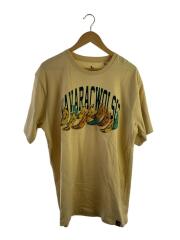 Tシャツ/5/コットン/BEG/プリント