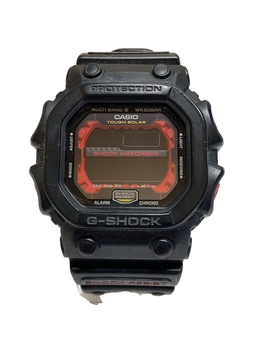 CASIO / ソーラー腕時計・G-SHOCK/デジタル/BLK/使用感有