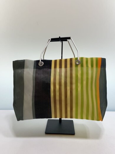 商品画像：マルニフラワーカフェ/トートバッグ/--/GRY/ストライプ 3