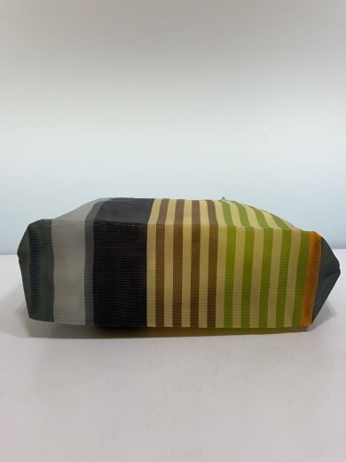 商品画像：マルニフラワーカフェ/トートバッグ/--/GRY/ストライプ 4