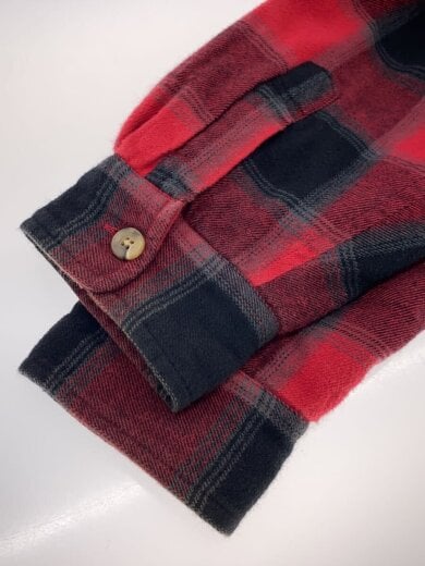 商品画像：17AW Buffalo Plaid Sherpa Lined Chore Shirt/L/コットン/RED/チェック 5