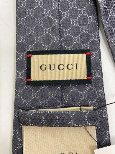 商品画像：ネクタイ/シルク/GRY/総柄/メンズ/695312/4EAAV 2