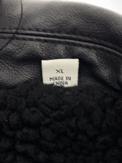 商品画像：レザージャケット・ブルゾン/XL/フェイクレザー/BLK/A5433-0000 4