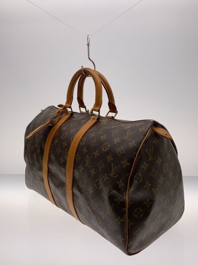 商品画像：キーポル・バンドリエール45_モノグラム・キャンバス/PVC/BRW 2