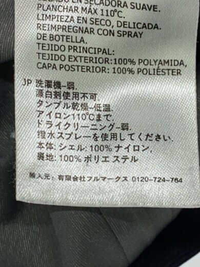 商品画像：ナイロンジャケット/S/ナイロン/BLK/1804-17 4