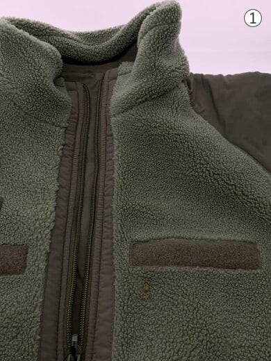 商品画像：フリースジャケット/XL/ポリエステル/KHK 7