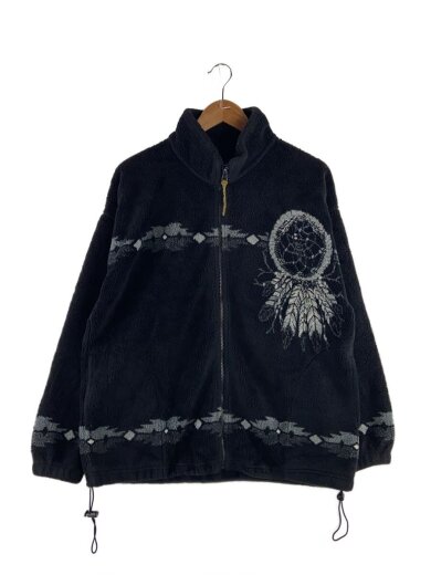 商品画像：BEAR RIDCE/USA製/フリースジャケット/M/アクリル/BLK 1