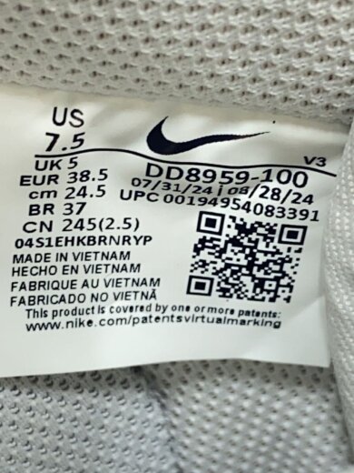 商品画像：AIR FORCE 1 07_エア フォース 1 07/24.5cm/WHT 5