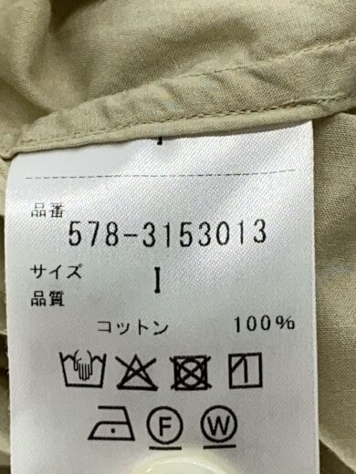 商品画像：バンドカラーシャツ/1/コットン/BEG/578-3153013// 5