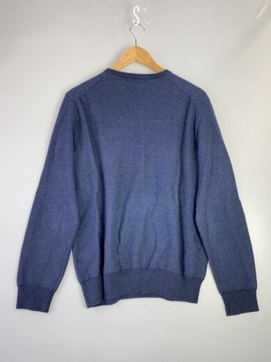 商品画像：ニット・セーター(薄手)/S/コットン/NVY/クルーネック/青ポニー 2