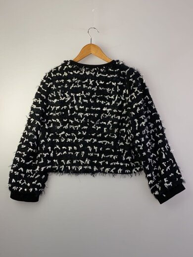 商品画像：ノーカラージャケット/40/コットン/BLK/総柄/W5E05-631-09 2