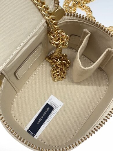 商品画像：THE LEATHER COVERED J MARC/ミニヴァニティバッグ/BEG/2F4SMN095S02// 6