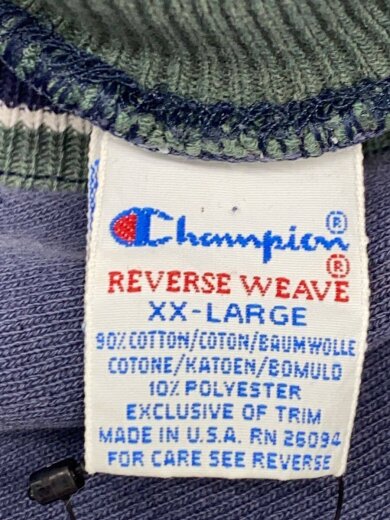 商品画像：90s/REVERSE WEAVE/リンガー/スウェット/XXL/コットン/NVY// 3