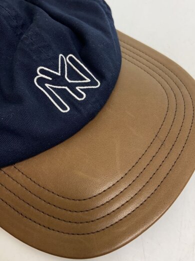 商品画像：NY BRIM LEATHER CAP for COVERCHORD/キャップ/--/コットン/NVY/メンズ 9