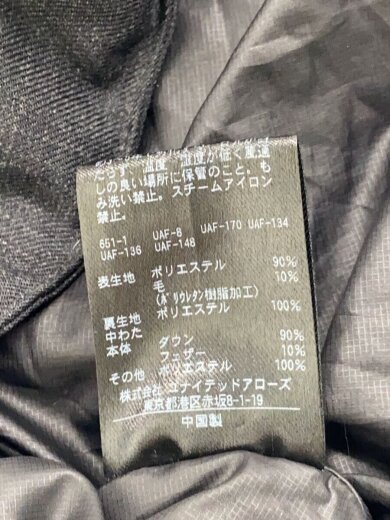 画像：BEAUTY&YOUTH UNITED ARROWS × KOMATSUダウンジャケット/L/ポリエステル/BLK/1225-114-85865