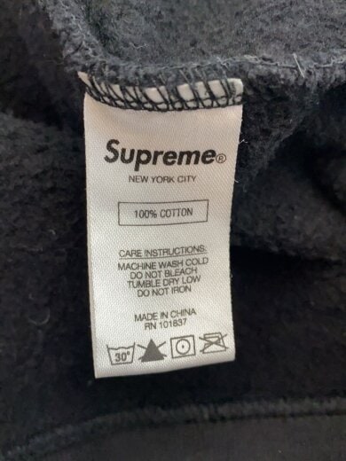 商品画像：15AW/Felt Hooded Logo Zip Up Sweat/パーカー/M/コットン/BLK// 5