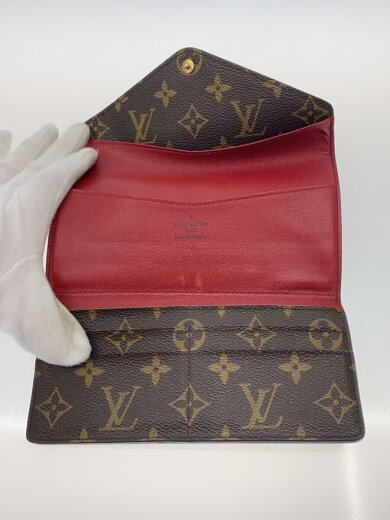 商品画像：ポルト・フォイユ・ジョセフィーヌ_モノグラム・キャンバス_ルージュ/PVC/BRW/総柄/レディース 4