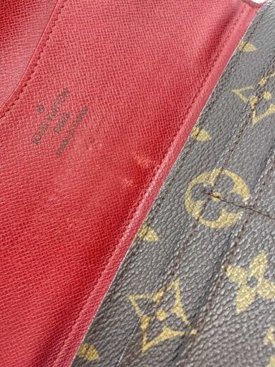 商品画像：ポルト・フォイユ・ジョセフィーヌ_モノグラム・キャンバス_ルージュ/PVC/BRW/総柄/レディース 7